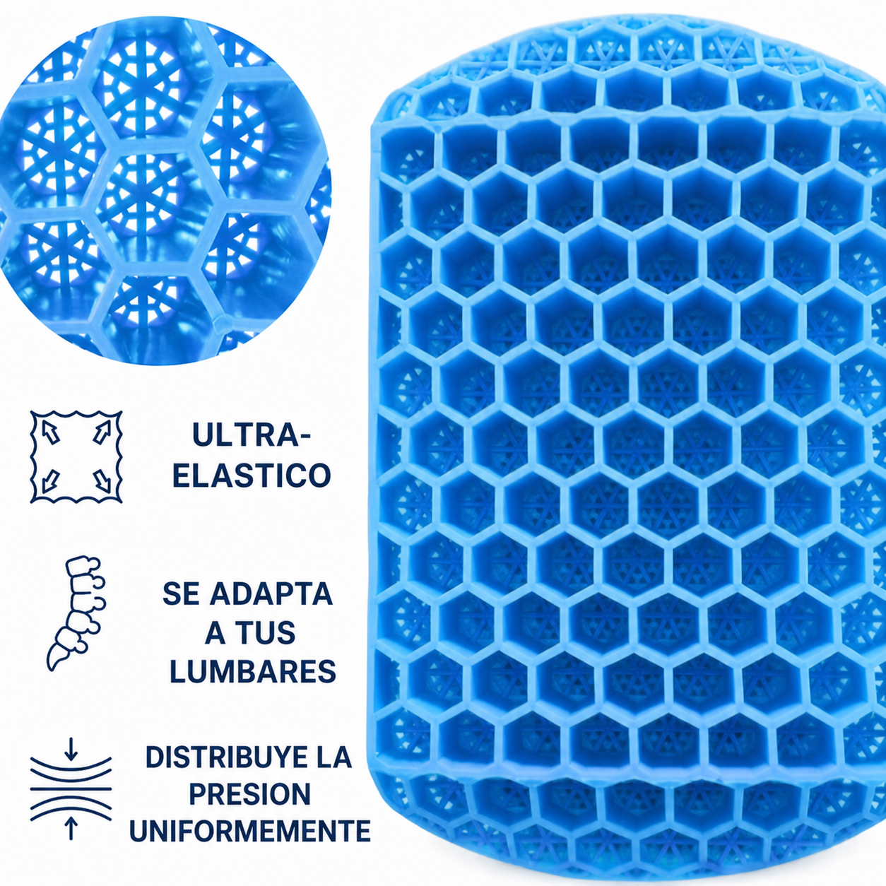 Cojín Lumbar Ergonómico de Gel - Norea Move ™